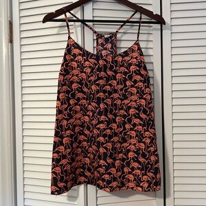 J. Crew flamingo racerback top